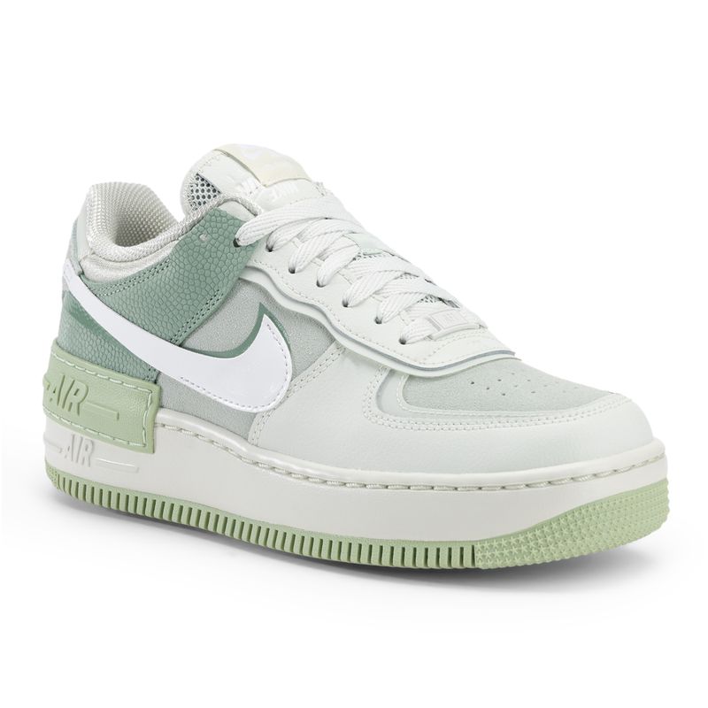 Nike Air Force 1 Shadow női cipő lucfenyő aura/pisztácia fagy/ezüst fenyő/fehér 8