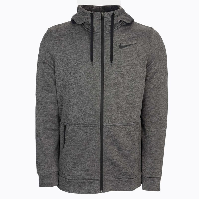 Férfi Nike Therma Hoodie Full-ZIP edzőpulóver szürke CU6231-071 CU6231-071