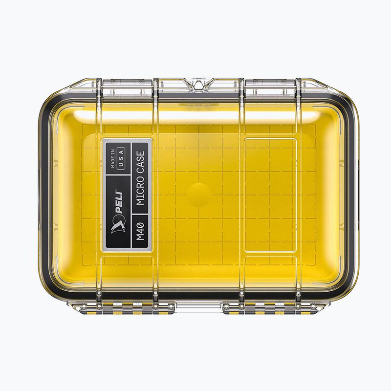 Tárolódoboz PELI M40 Micro Case clear yellow 3