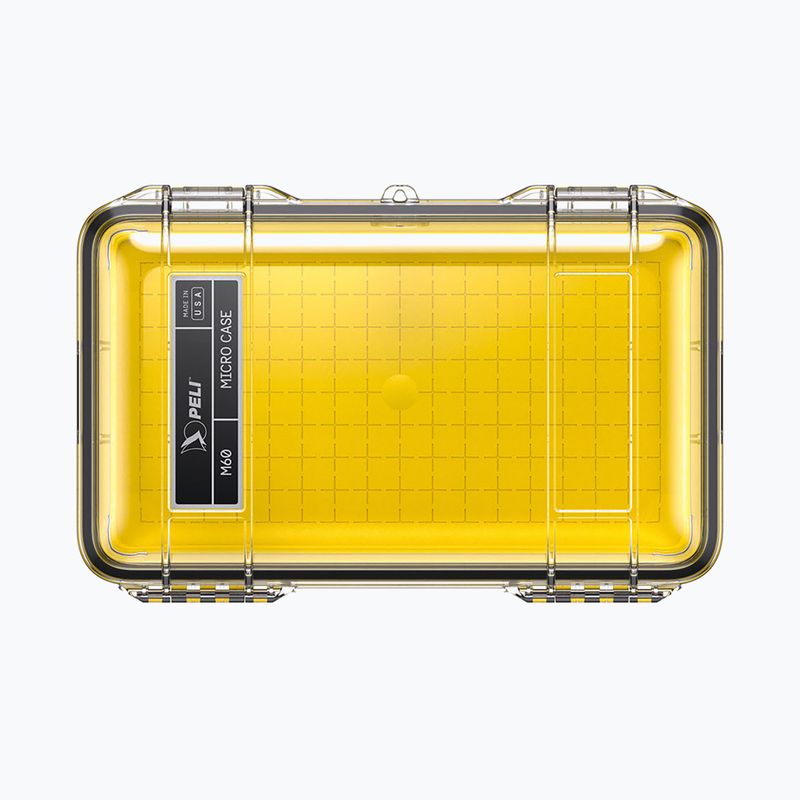 Tárolódoboz PELI M60 Micro Case clear yellow 3