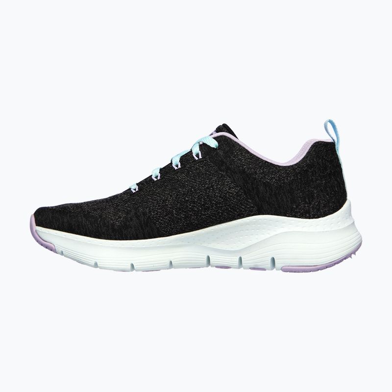 Női edzőcipő SKECHERS Arch Fit Comfy Wave fekete/lila 9