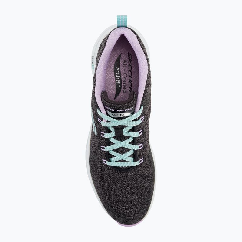 Női edzőcipő SKECHERS Arch Fit Comfy Wave fekete/lila 6
