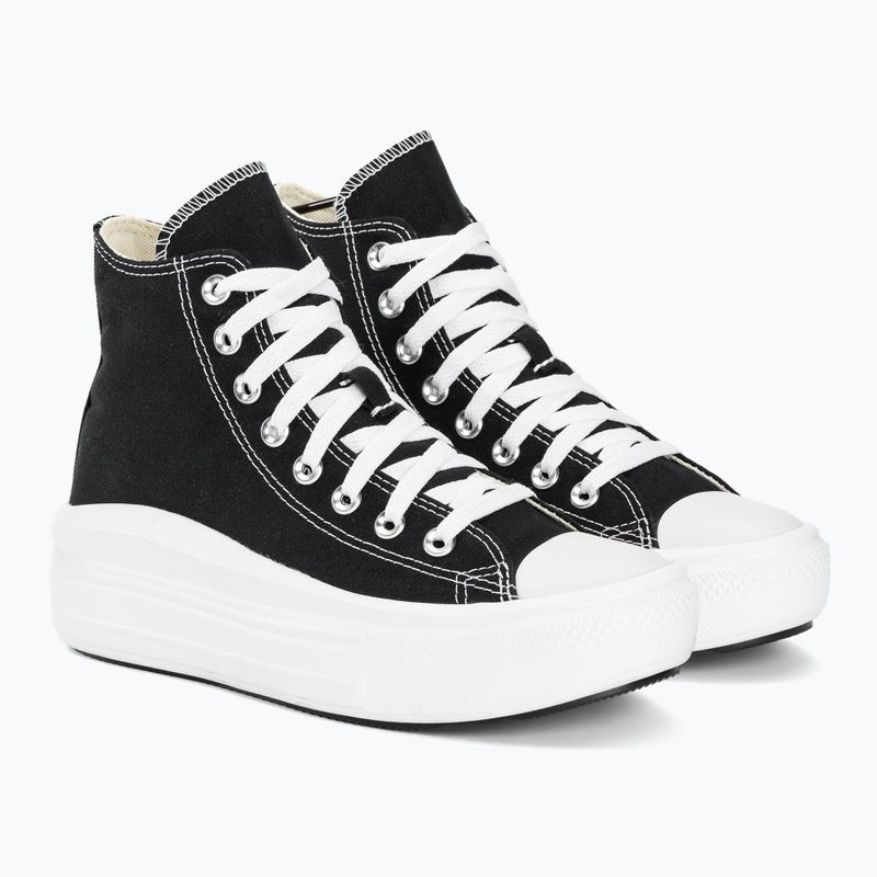 Converse női tornacipő Chuck Taylor All Star Move Platform Hi fekete/természetes elefántcsont/fehér 4