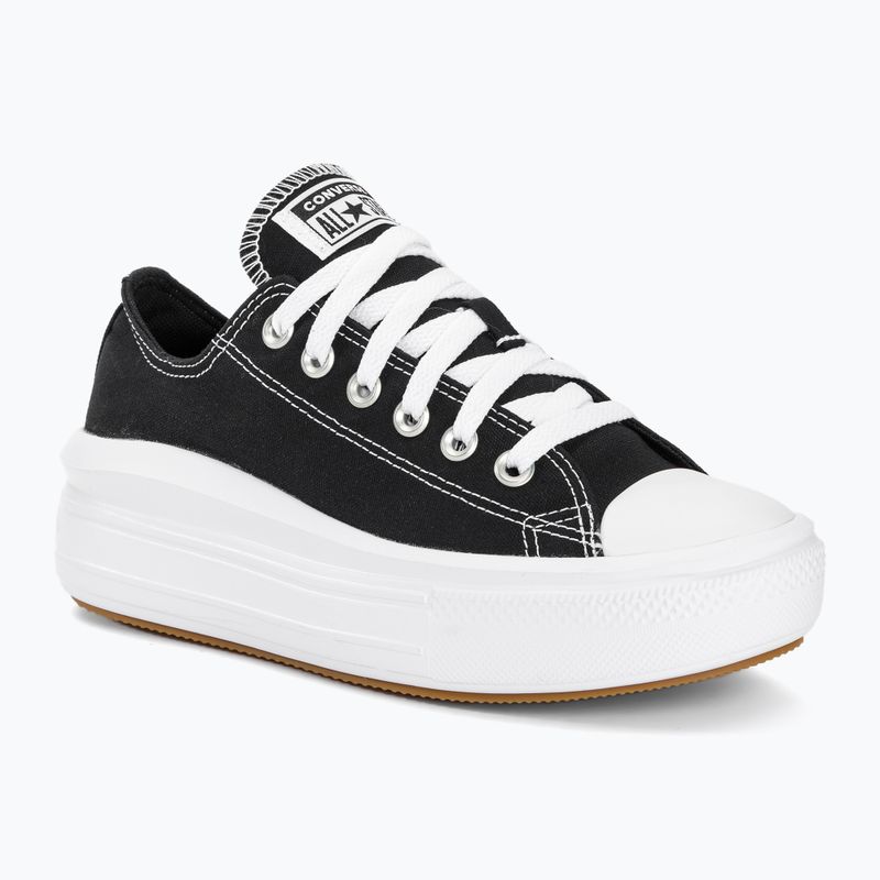 Női tornacipő Converse Chuck Taylor All Star Move Canvas Platform Ox fekete/fehér/fehér