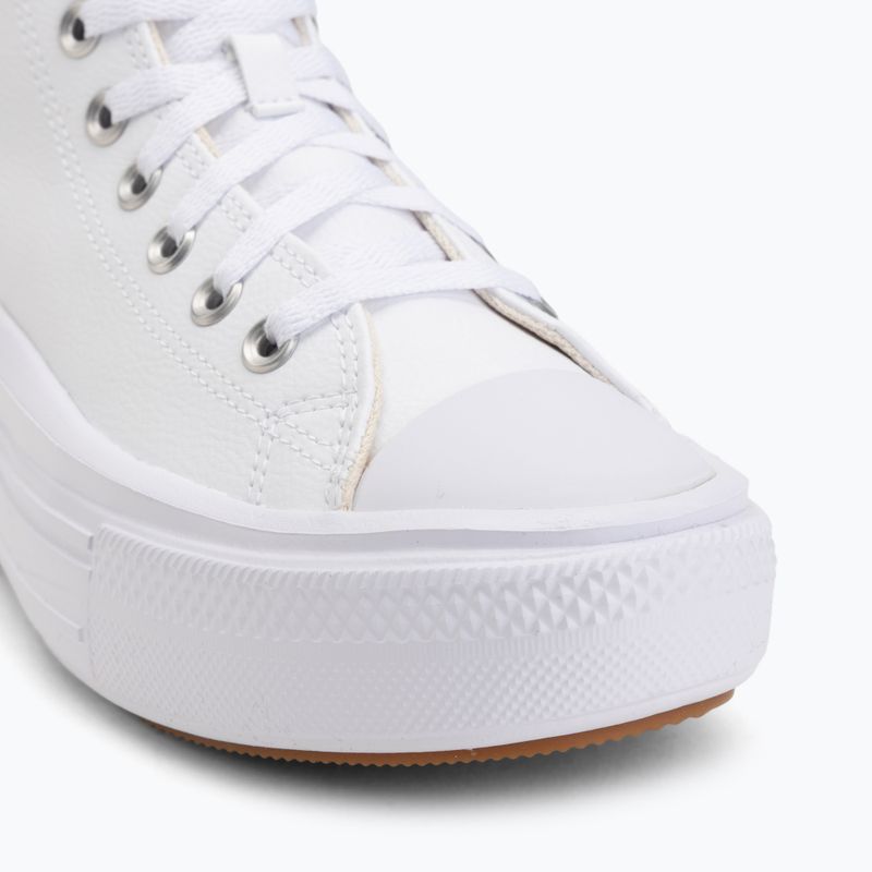 Női tornacipő Converse Chuck Taylor All Star Move Platform Leather white 7