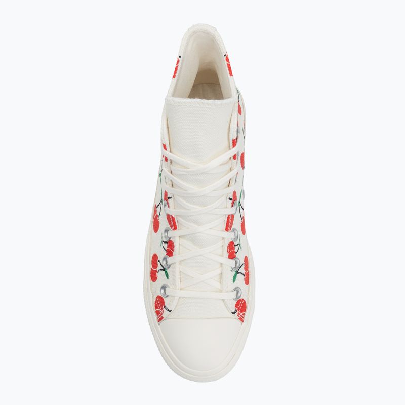 Női tornacipő Converse Chuck Taylor All Star Lift Platform Cherries Hi egret/red/green 5