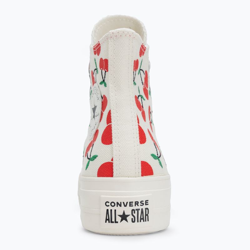 Női tornacipő Converse Chuck Taylor All Star Lift Platform Cherries Hi egret/red/green 6
