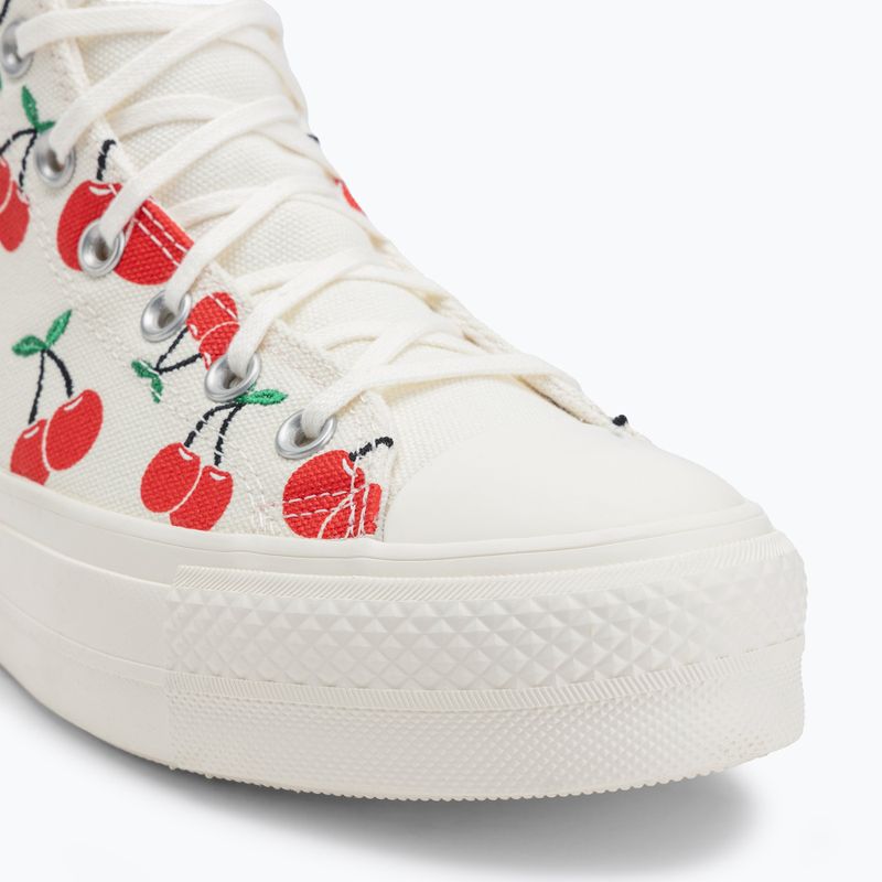 Női tornacipő Converse Chuck Taylor All Star Lift Platform Cherries Hi egret/red/green 7