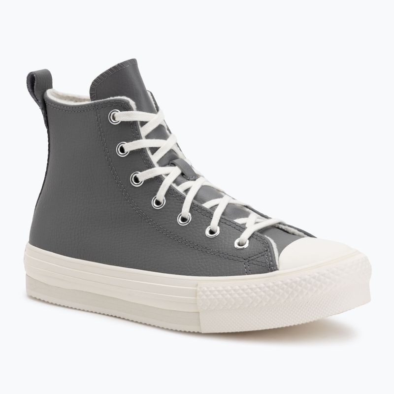 Női tornacipő Converse Chuck Taylor All Star EVA Lift Platform Leather sharkskin/warm quarry/egret