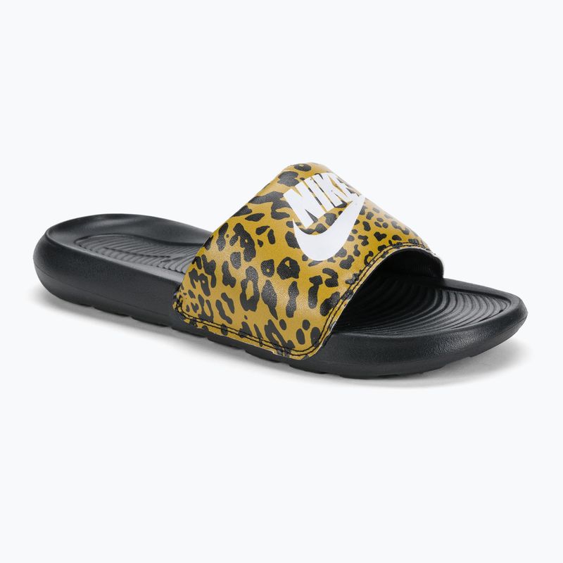 Női Nike Victori One Slide Print flip flop fekete CN9676-700