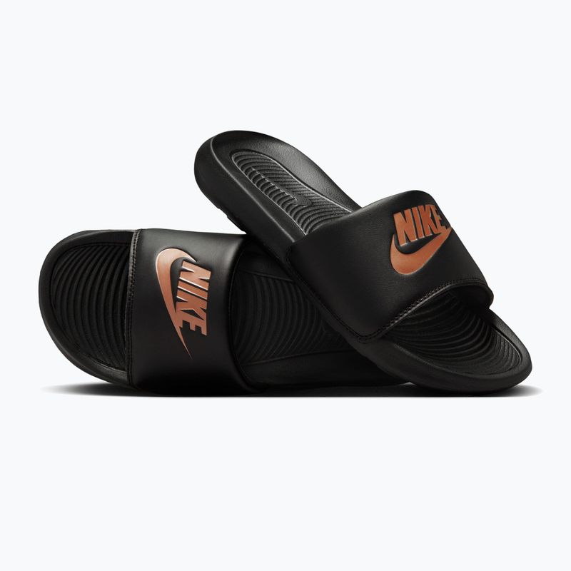 Női papucsok Nike Victori One Slide black/black/metallic red bronze 3