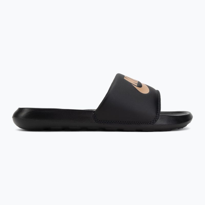 Női papucsok Nike Victori One Slide black/black/metallic red bronze 2