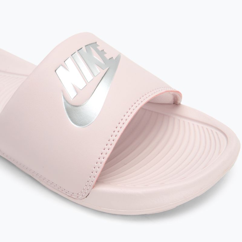 Nike Victori One Slide női flip flop alig rózsaszín/ alig rózsaszín/metál ezüst 7