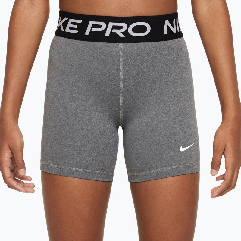 Gyerek rövidnadrág Nike Pro carbon heather/white 3