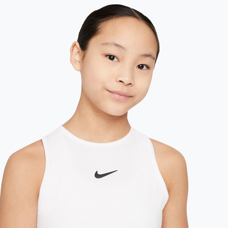 Gyermek teniszpóló Nike Victory white/white/black 4
