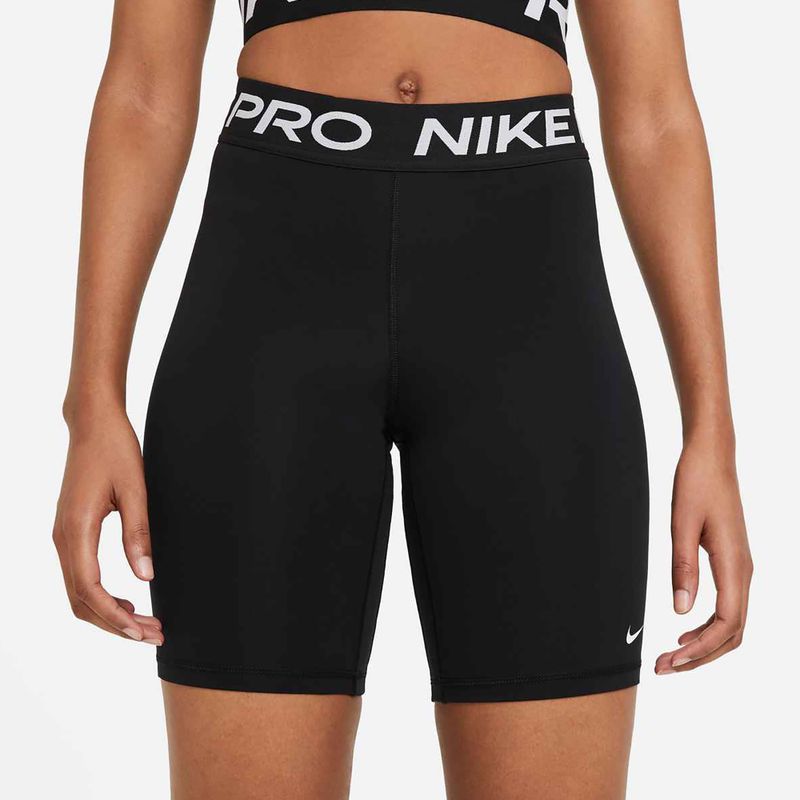 Női edzőnadrág Nike Pro 365 8" fekete/fehér 3