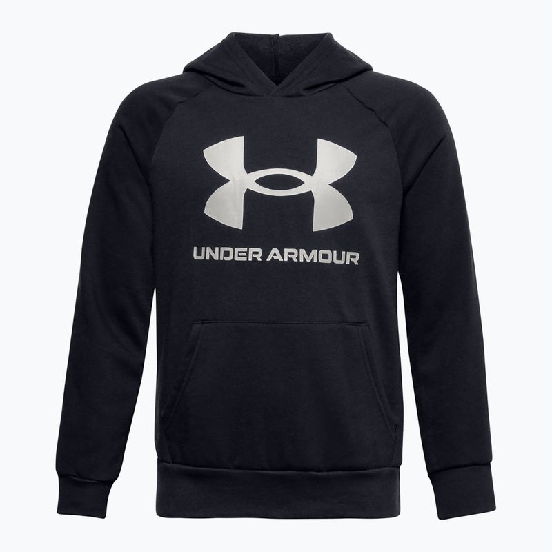 Under Armour gyermek edzőpulóver Rival Fleece Hoodie fekete 1357585-001