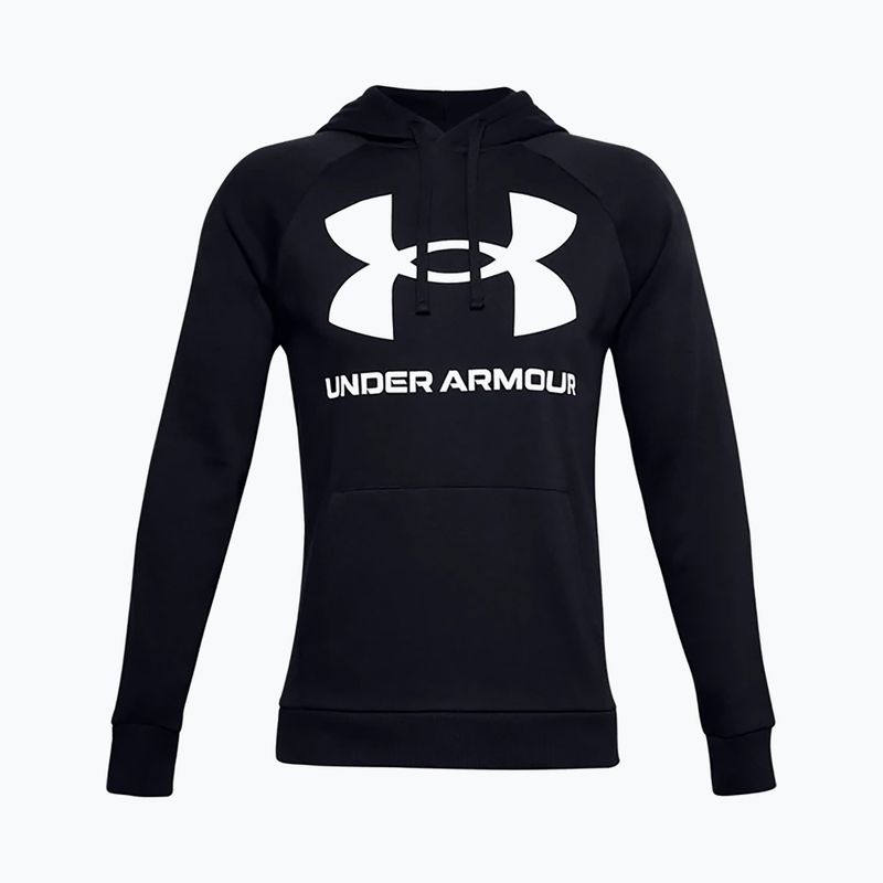 Férfi Under Armour Rival Fleece Big Logo Hd kapucnis pulóver fekete 1357093 5