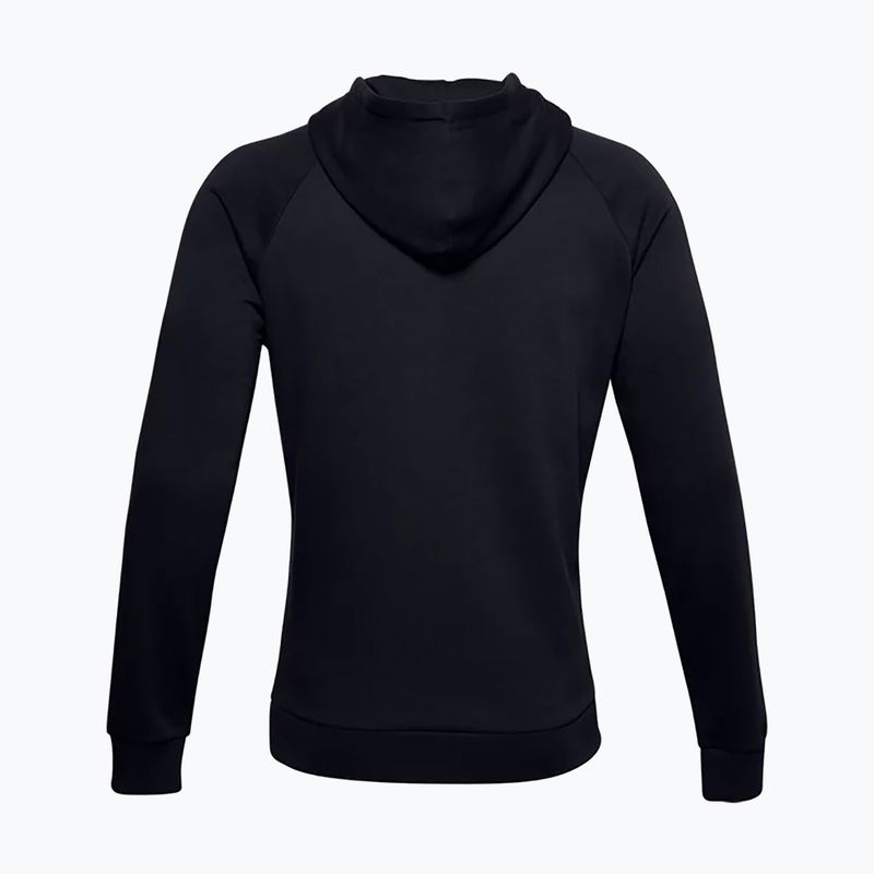 Férfi Under Armour Rival Fleece Big Logo Hd kapucnis pulóver fekete 1357093 6