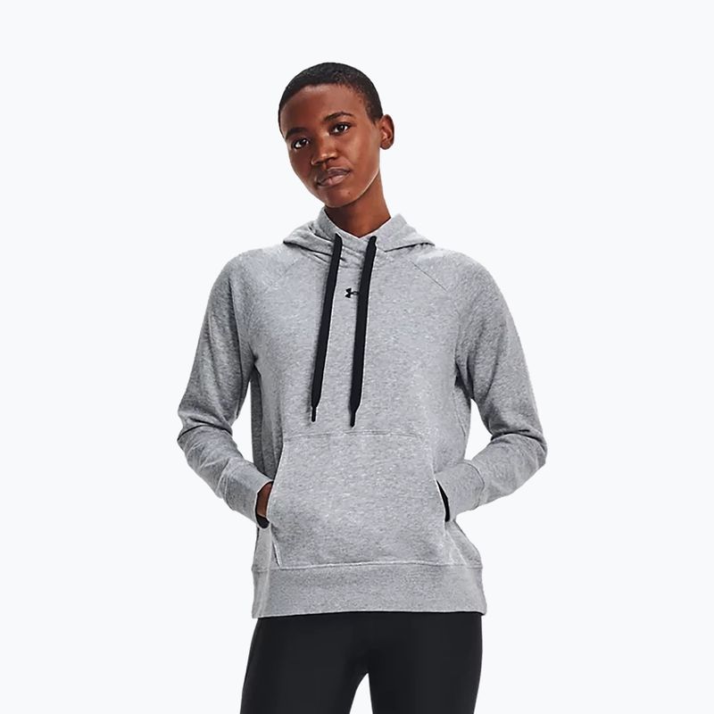 Női Under Armour Rival Fleece Hb kapucnis pulóver Szürke 1356317 3