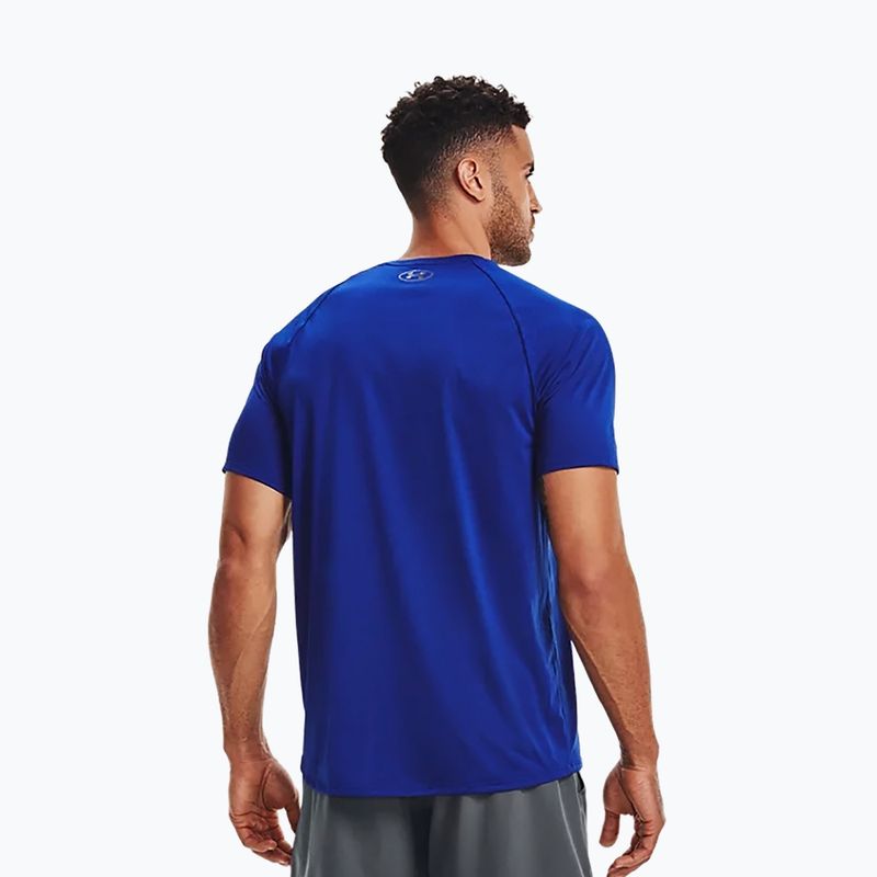 Under Armour férfi edzőpóló UA Tech 2.0 SS Tee Újdonság kék 1345317 3