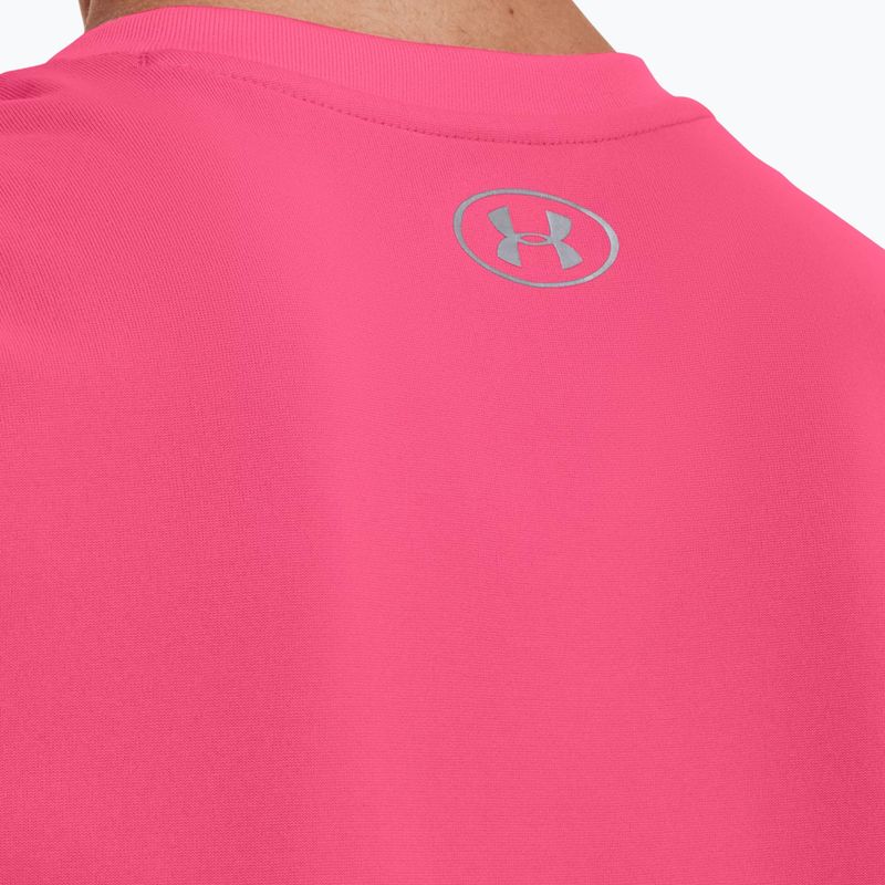 Under Armour Tech SSV női edzőpóló - Solid 653 rózsaszín/ezüst 1255839 5