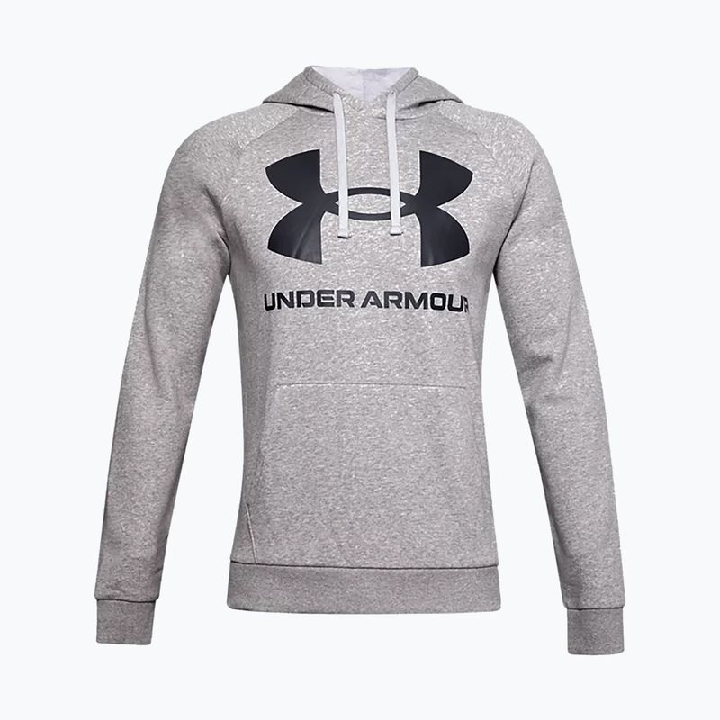 Under Armour férfi kapucnis pulóver Rival Fleece Big Logo Hd szürke 1357093 5