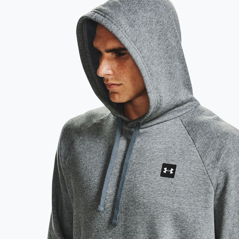 férfi melegítőfelső Under Armour Rival Hoodie pitch gray light heather/onyx white 7