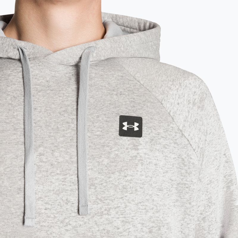 férfi melegítőfelső Under Armour Rival Hoodie mod gray light heather/black 5