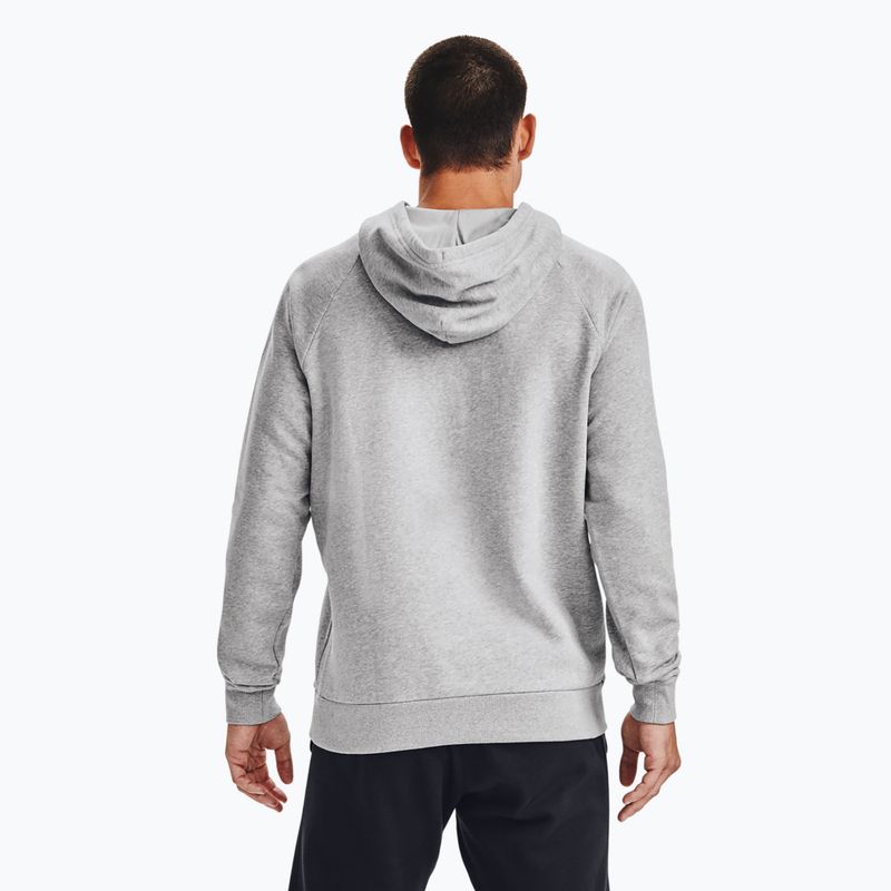 férfi melegítőfelső Under Armour Rival Hoodie mod gray light heather/black 6