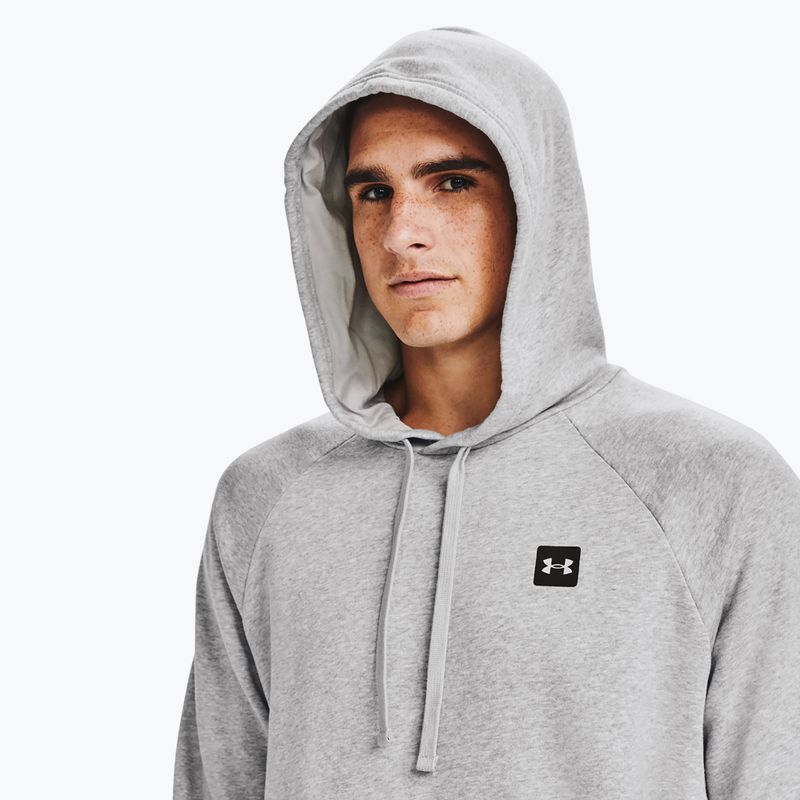 férfi melegítőfelső Under Armour Rival Hoodie mod gray light heather/black 7