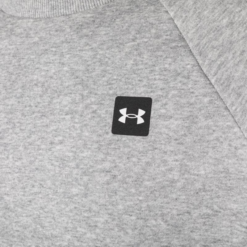 férfi melegítőfelső Under Armour Rival Fleece Crew mod gray light heather/black 7