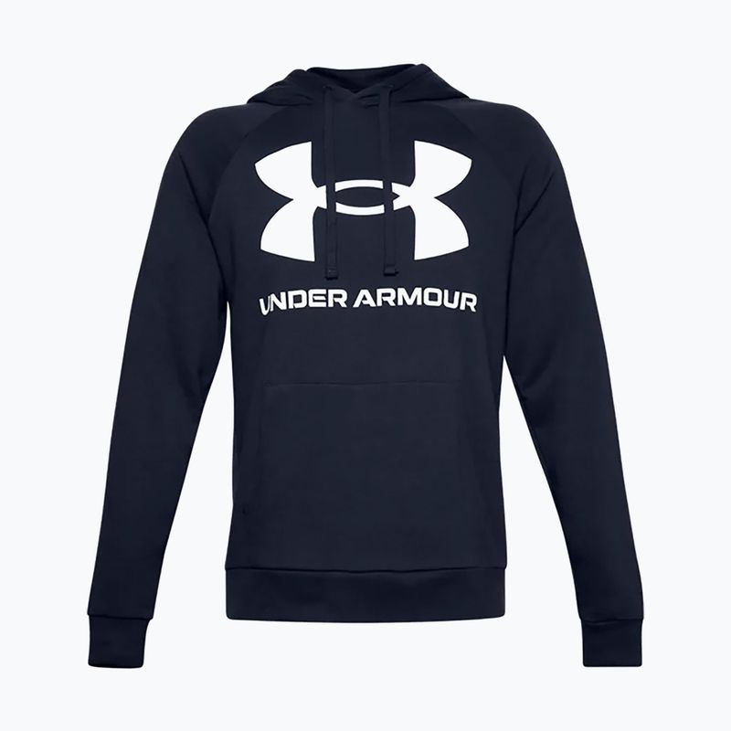 Under Armour férfi kapucnis pulóver Rival Fleece Big Logo Hd navy blue 1357093 5