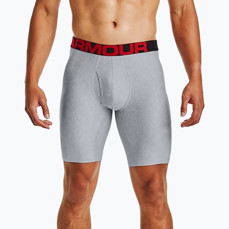 Under Armour férfi boxeralsó Ua Tech 9In 2-Pack szürke 1363622-011 11