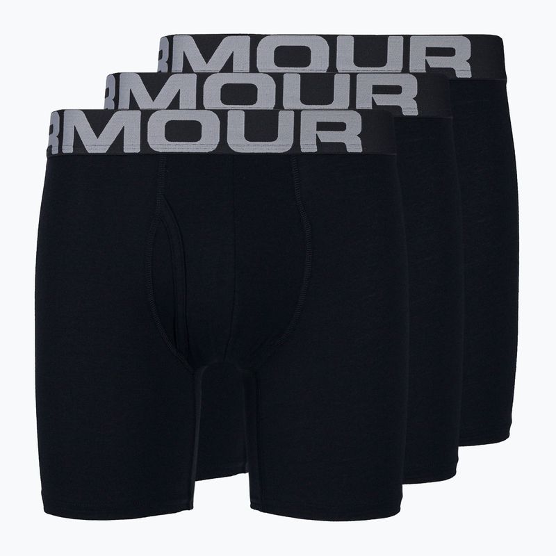 Férfi boxeralsó Under Armour Charged Cotton 6 3 csomagban fekete UAR-1363617001