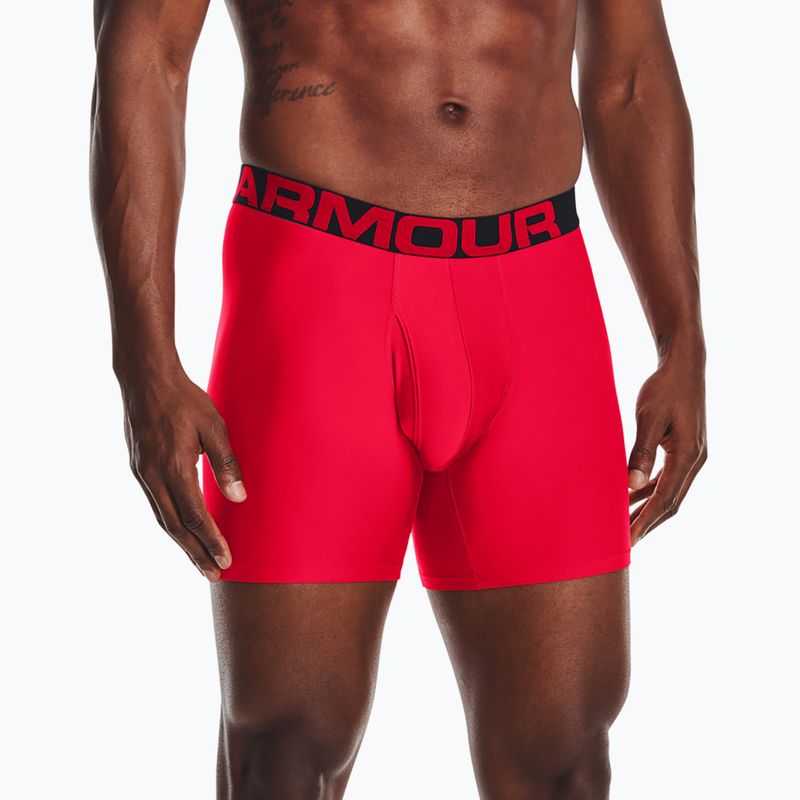 Under Armour férfi boxeralsó Ua Tech 6In 2-Pack piros 1363619-600 8