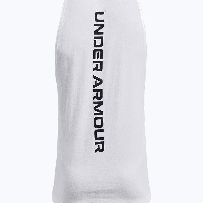 Under Armour Baseline Cotton Tank 100 férfi kosárlabda mez fehér és fekete UAR-1361901100-100 6