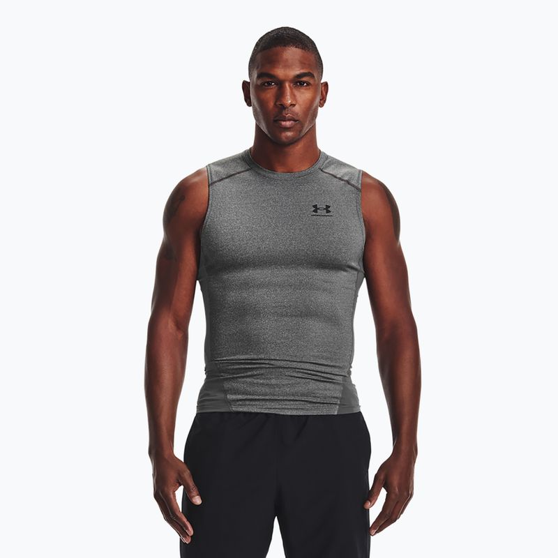 Férfi Under Armour Heat Gear Armour Comp Training Tank carbon heather/fekete