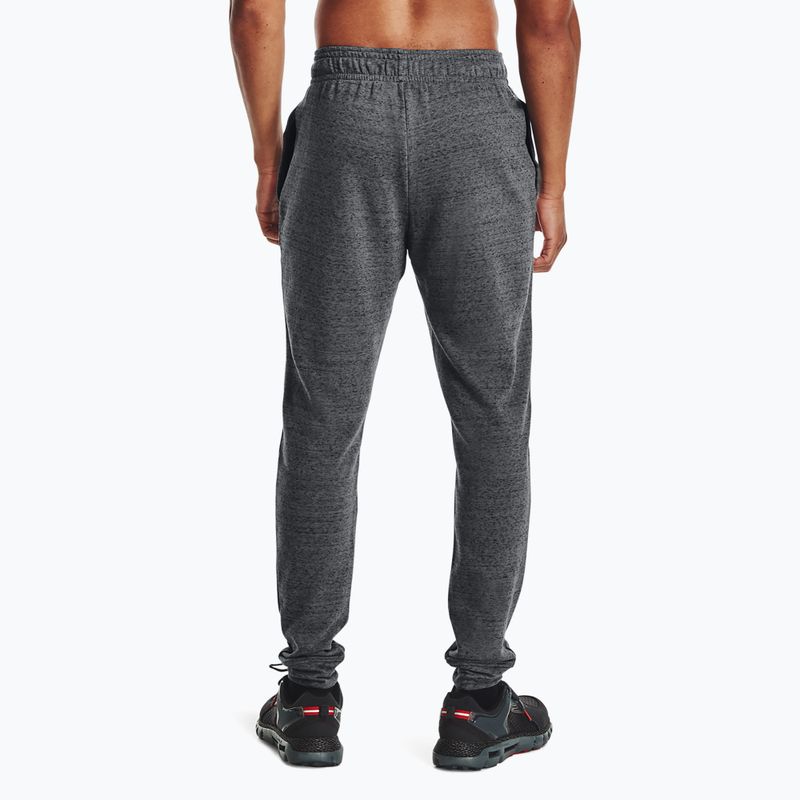 Férfi Under Armour Ua Rival Terry Jogger nadrág szurokszürke világos sörény/onyx fehér 3