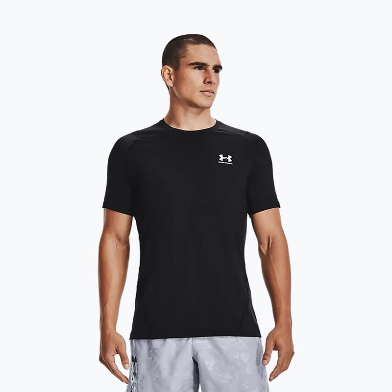 Under Armour HeatGear Armour Fitted férfi edzőpóló fekete 1361683