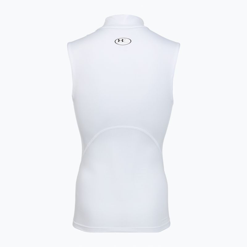 Férfi edző póló Under Armour HG Armour Comp Mock SL castlerock/white 2