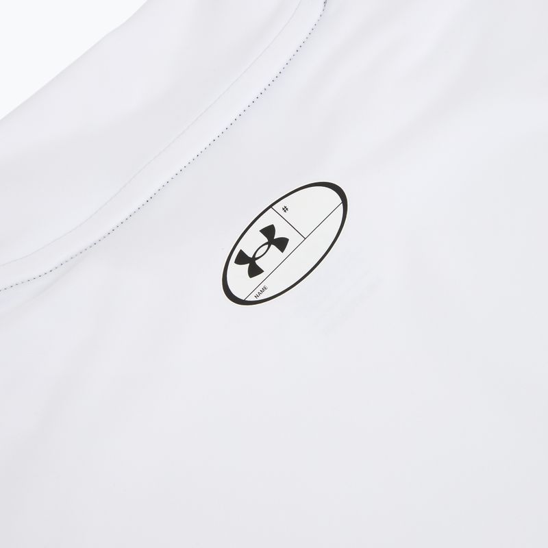 Férfi edző póló Under Armour HG Armour Comp Mock SL castlerock/white 4