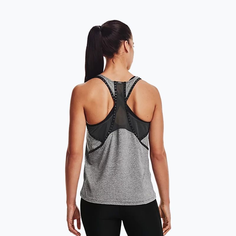 Női edzőtartozék Under Armour UA Knockout Mesh Back Tank grafit 1360831 3