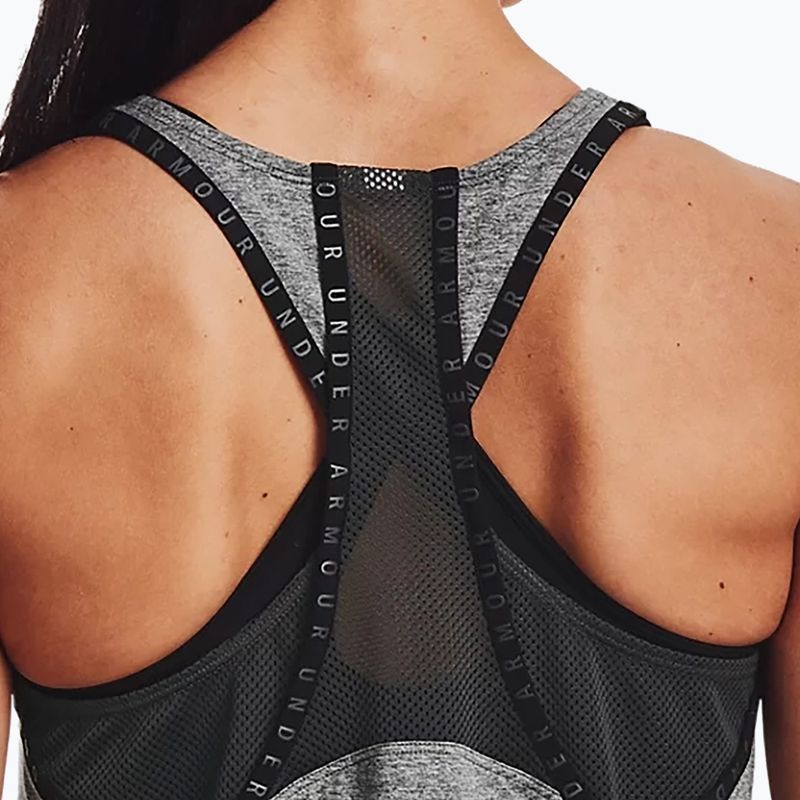 Női edzőtartozék Under Armour UA Knockout Mesh Back Tank grafit 1360831 4