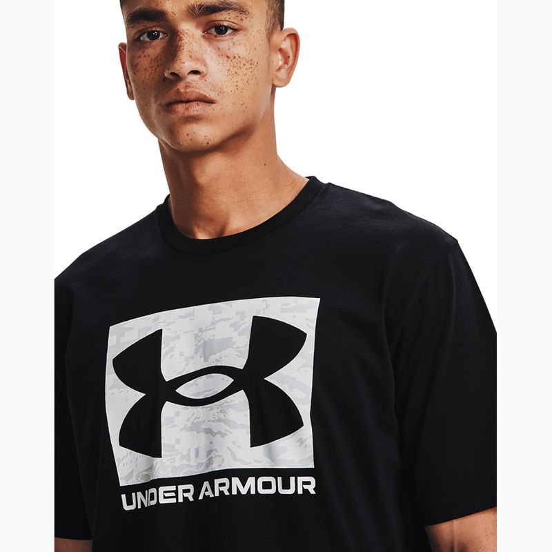 Under Armour ABC Camo Boxed Logo fekete/fehér férfi edzőpóló fekete/fehér színben 4