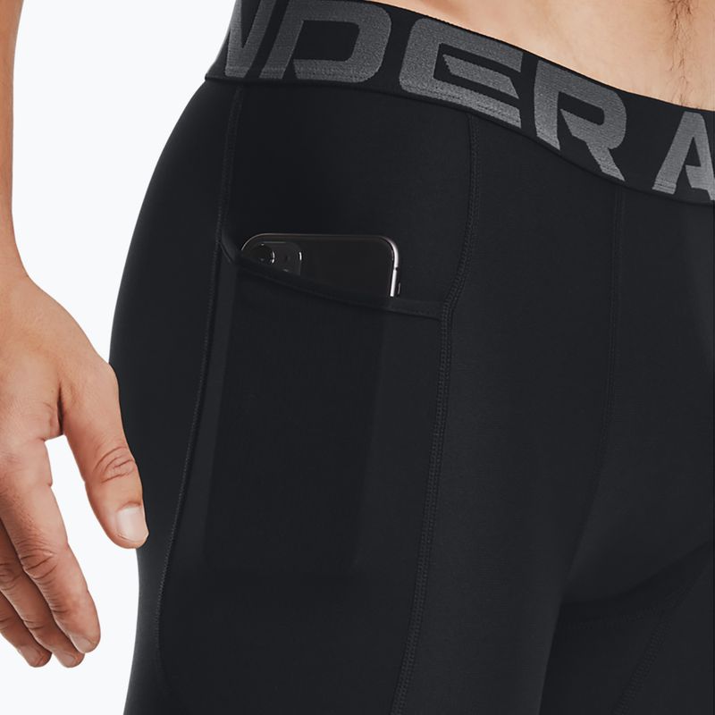 férfi rövidnadrág  Under Armour HG Armour Long Shorts black/white 4