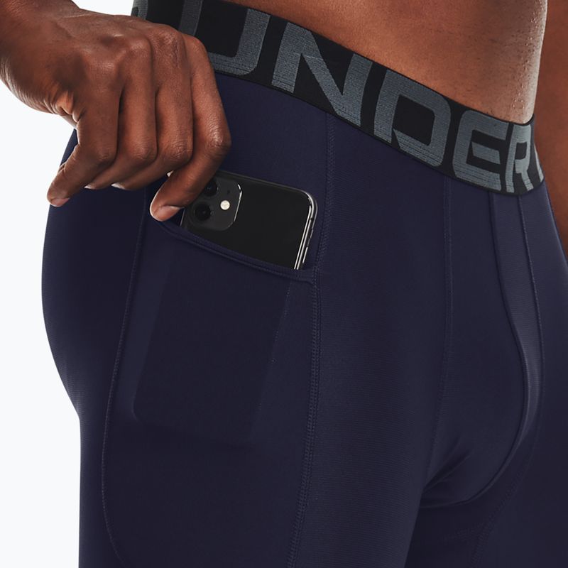 Under Armour HeatGear midnight navy/fehér férfi edzőleggings 4