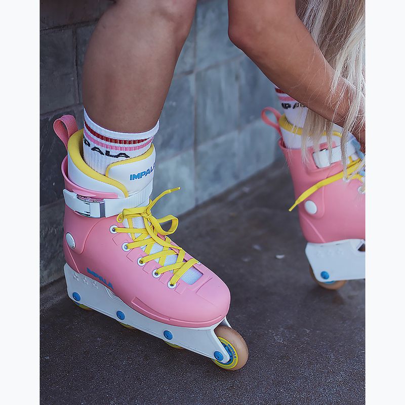 Női görkorcsolya IMPALA Lightspeed Inline Skate rózsaszín sárga 7