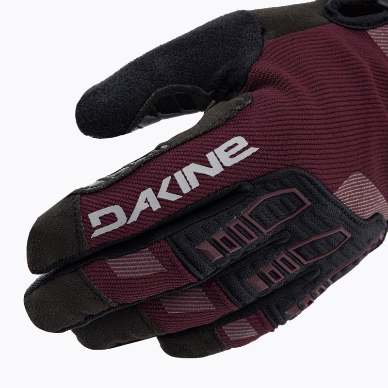 Dakine Cross-X női kerékpáros kesztyű bordó és fekete D10003480 4