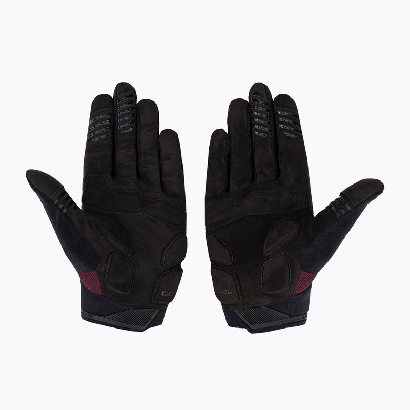Dakine női kerékpáros kesztyű Syncline Gel bordó-fekete D10003741 2